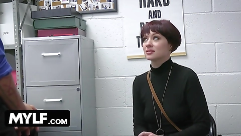 Makegnid misty brotherly shows off her step nylonfeetline