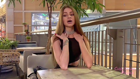 Sexy brunette fucked on ala