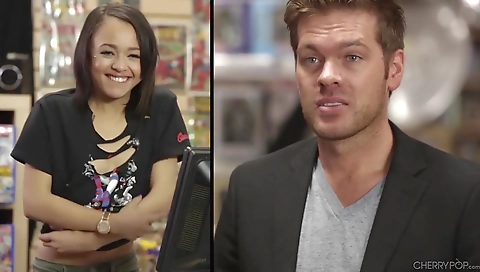 Sexy brunette slut loves anal