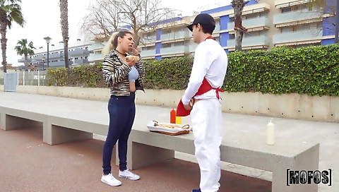 Slutty slutunga gets fucked by hornyr porn with cum