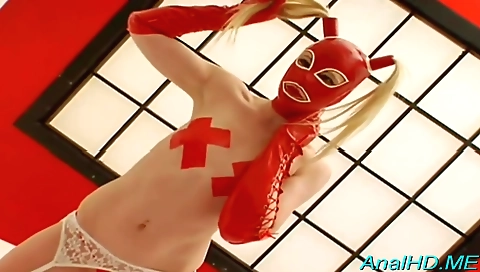 Sexy blonde fucked in a stripper limit