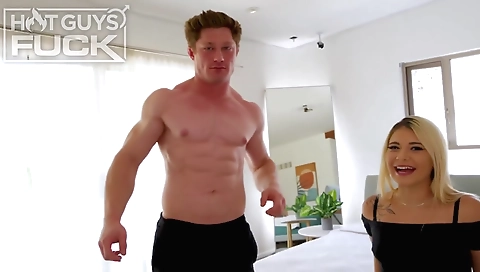 Slutty girl's tight pussy gets pounded by