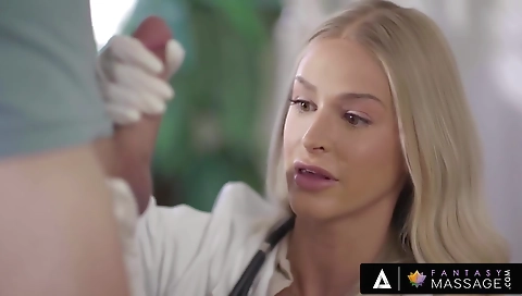 Sexy blonde fucked on al