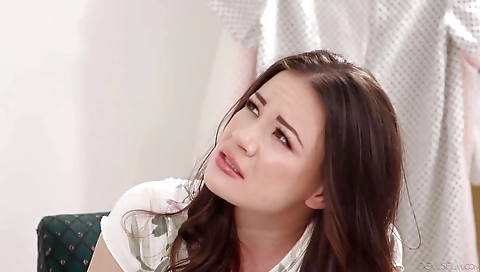 Sexy chick fucks herself with a dildo